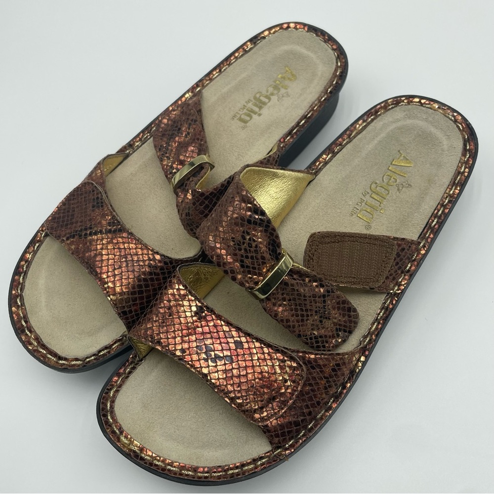 Alegria Karmen Riches Kar-742 Leather Wedge Sandals Size 9 - Picture 12 of 14